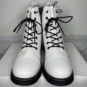 Arizona White Combat Boots